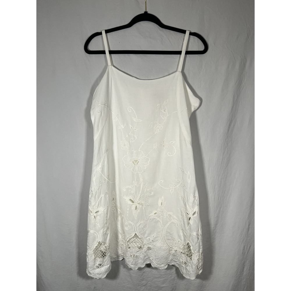 VNG Far Away Embroidered Sundress Feminine Boho Island Resort